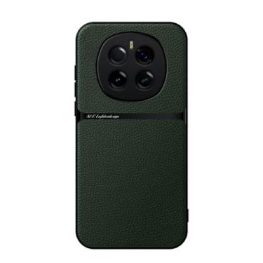 Imagem de Kepuch Capa para Honor Magic 7 - Litchi Grano Case Placa de Metal Embutida - Verde