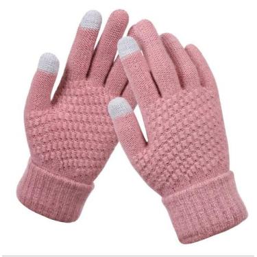 Imagem de Luvas Inverno Touch Screen Toque Celular Frio Vento Feminina - Modas F