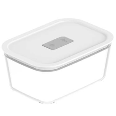 Imagem de Pote Hermético De Vidro 1,2l Branco Ou Fresh Lock Para Geladeira Freezer Forno