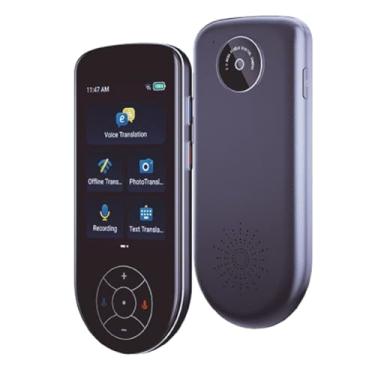 Imagem de Dispositivo tradutor de idiomas, sem necessidade de WiFi, tradutor de idioma instantâneo bidirecional, suporta 137 idiomas, portátil, tempo real, tradução de voz online/offline/AI/tradução de texto