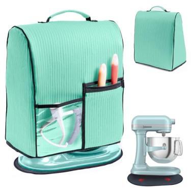 Imagem de BAGSPRITE Capa de batedeira com controle deslizante compatível com Kitchenaid Mixer 6/7/8 litros - Capa contra poeira com bolsos para acessórios de auxílio de cozinha