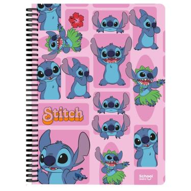 Imagem de Caderno Universitário 1 Matéria 80 Folhas Stitch - School Basics