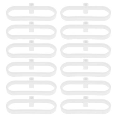 Imagem de OUNONA 12 peças de anéis de silicone para suporte de colher para potes de pedreiro, acessório de descanso de colher para pendurar para frascos de boca, ideais para armazenamento e organização de