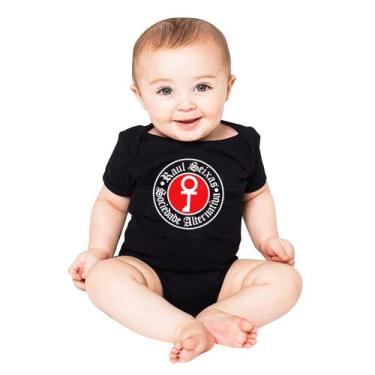 Imagem de Body infantil rock Raul Seixas - LADO B ROCK CAMISETAS, P, Preto