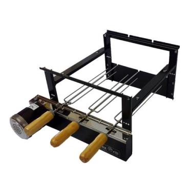 Imagem de Churrasqueira Pré moldada Max Grill Giratória 3 Espetos PréMoldada Mot