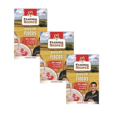 Imagem de Combo Aveia Flocos Regular 165g Fazenda Sedrez - 3 unid