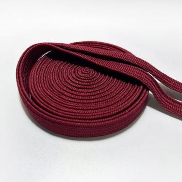 Imagem de FUQIUSHAN Ito Sageo De Seda Sintética/Algodão, Adequado Para Decoração Cabo Espada Samurai Japonesa Katana Tanto (Seda Vermelha Escura)