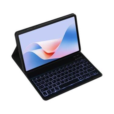 Imagem de Capa Preta Para Teclado Bluetooth Com Mouse Para Samsung Galaxy Tab a 