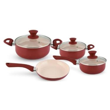 Imagem de Jogo de panela 4 pcs revestimento em ceramica 1,8 mm linha veneza - RI