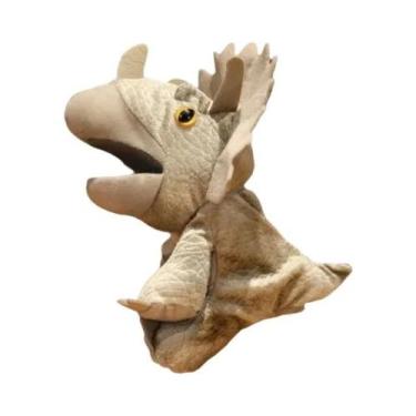 Imagem de Fantoche De Mão De Pelúcia De Sapo, Crocodilo, Tubarão, Dinossauro, Ti