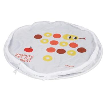 Imagem de Pssopp Rolling Ball Play Tat, Brinquedo de Gato Interativo para Casa Interna Com Design de Padrões de Cobra (WHITE)