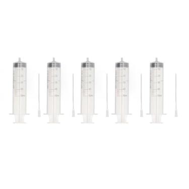 Imagem de ZAWELIYO 5pcs 50ml Kit de Seringa de Recarga de Tinta Com Agulhas Inoxidáveis, Ferramenta de Cartucho de Impressora à Prova de Vazamentos para Impressora , Laboratório e Uso de Artesanato
