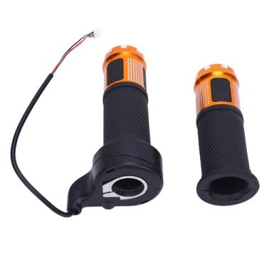 Imagem de Cffuvros Aluminum Ligy Twist Full Twist Bush, garça de controle de controle Grips para scooter elétrica, mini bicicleta, acelerador de torção universal com design anti (Ouro)