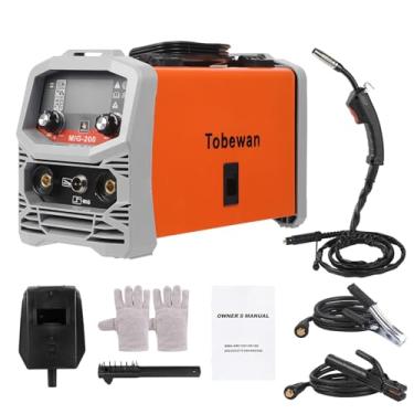 Imagem de Tobewan Máquina de solda MIG 3 em 1 MIG/LIFT TIG/MMA Máquina de solda potente equipamento de solda com display LCD Suporte de eletrodo de soldagem braçadeira de solda