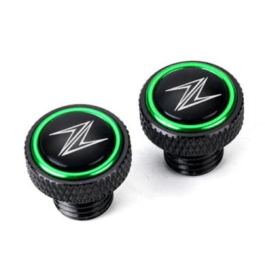 Imagem de MOWOK Para Kawasaki Z900 Z750 Z650 Z800 Z1000 Z400 Z1000SX Z900RS Z250 Z300 Z 900 Acessórios de motocicleta Espelhos Parafusos de plugue de furo tampa (verde)