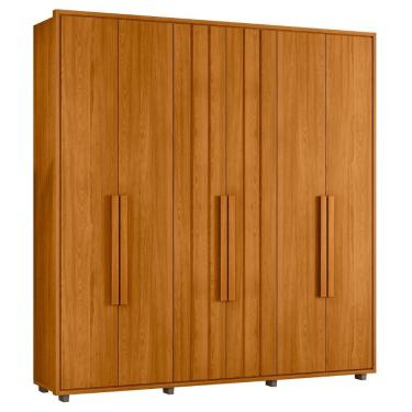 Imagem de Guarda Roupa Casal 230cm Com 6 Portas Barok Cinamomo Z10 - Mpozenato