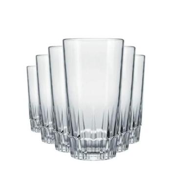 Imagem de Jogo Copos Vidro Suco Agua 330ml Nadir 6 Unidades Vega - Marinex