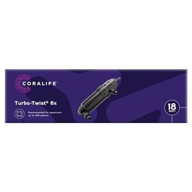 Imagem de Coralife Esterilizador UV Turbo-Twist preto 6X, até 250 galões