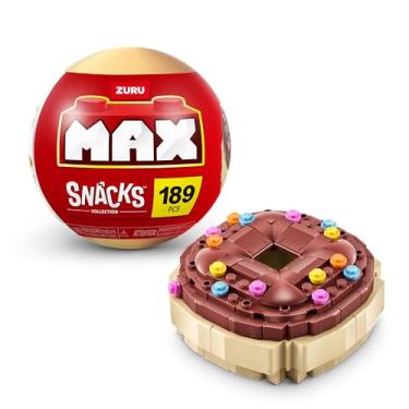 Imagem de MAX Premium Snacks Building Bricks Collection (Doughnut) by ZURU. Building Bricks for Teens, Adults and Collectors. Build, Collect and Display Your Collection of Delicious Snacks!