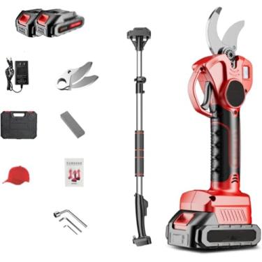 Imagem de Tesouras De Poda, Tesouras De árvores Frutíferas, Podador Sem Fio Com Poste De Extensão De 2,1 M, Lâminas Sk5, Diâmetro De Corte De 40 Mm, B