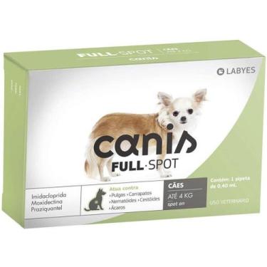 Imagem de Antiparasitário Canis Full Spot 1 4 kg 0,4ml - LABYES