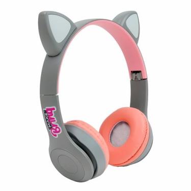 Imagem de Fone Com Orelhas De Gatinho Makebrinq Style Para Crianças E Adolescent