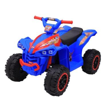 Imagem de Quadriciclo Elétrico Infantil 6V Spiderman Azul Zippy Toys