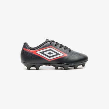 Imagem de Chuteira Campo Umbro Cannon Jr,Preto/Vermelho/Branco,33