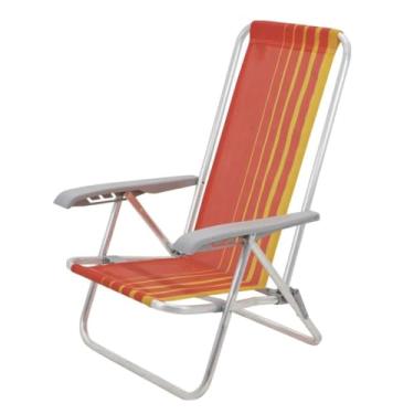 Imagem de Cadeira de praia dobrável de alumínio