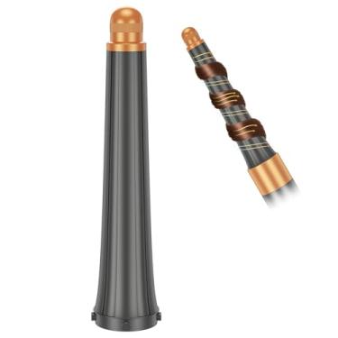 Imagem de Barris longos cônicos de 2 cm a 3,6 cm para acessórios Dyson Airwrap HS01 HS05, modelador de cachos 2 em 1 20 mm-36 mm para cachos profissionais de cabelo ondulado e ondulado, dourado