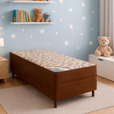 Imagem de Colchão Solteiro Molas Ensacadas Baker + Base 088x188x62 - Bom Pastor