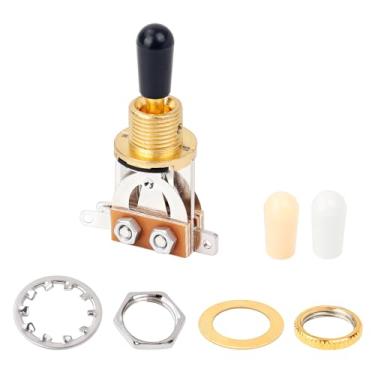 Imagem de Banworks Seletor De Captador Com Chave Seletora Métrica 3 Vias Para Guitarra Estilo Epiphone Epi Lp Les Paul Jt/Dwq-01 Dourada Ponta Preta