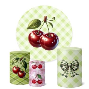 Imagem de Trio Capas Cilindro + Painel Redondo 1,50m Cerejinha - Fadrix, K1CER02