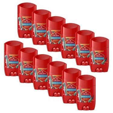 Imagem de Kit 12 Desodorantes em Barra Old Spice Brisamar 50g