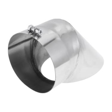 Imagem de Motoforti 12.7 cm ID Inlet Turn Down Exhaust Tip T304 Polimento de Superfície de Aço Inoxidável Mandril Curva Tubo de Cotovelo 23.1 cm Comprimento Total Adequado para Tubos de Escape OD de 12,7 cm