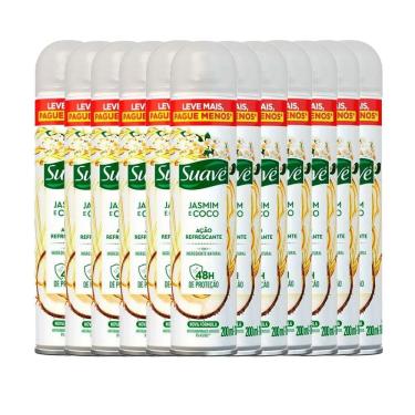 Imagem de Kit Desodorante Aerosol Suave Jasmim E Coco 200ml - 12 Unidades