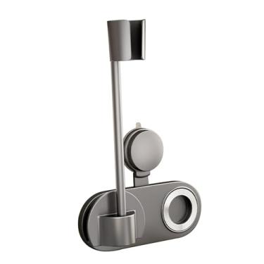 Imagem de Ysyqkn Suporte para Secador de Cabelo Mãos-livres, Suporte de Parede para Soprador Estável E Ajustável para Cabanas Domésticas E Mulheres Idosas, Cinza