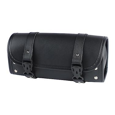 Imagem de Phefop Motocicleta PU Couro de Roll Shedledbags Bags de Ferramentas à Prova D'água Fácil Ajuste para o Acesso Frontal à Motocicleta, Bolsa Lateral para Itens Pequenos, Ideal para Várias