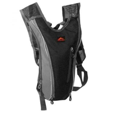Imagem de Mochila Hidra Bag - Cinza Com Zíper Cinza- Ref. 1208 - Trilhas & Rumos
