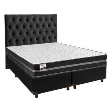 Imagem de Cama Box + Colchão Queen Molas Ultralastic Bogota Inducol + Cabeceira 