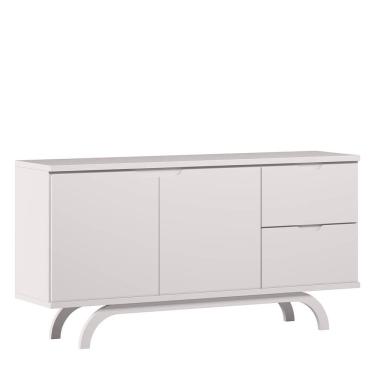 Imagem de Balcão 2 Portas 2 Gavetas Com 150cm Rennes Off White - ÉdeCasaMóveis