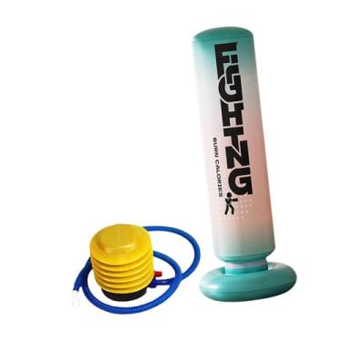 Imagem de Colaxi Saco de pancadas para crianças, Bopper inflável para caratê e boxe, Saco de pancadas inflável, Sacos de boxe para presentes, meninos e meninas, Verde, 1.2m