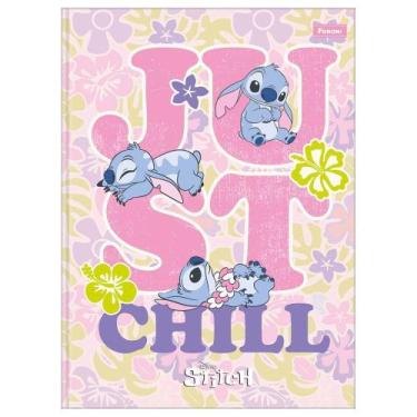 Imagem de Caderno Univ 1 Matéria 80Fls Stitch Just Chill Foroni