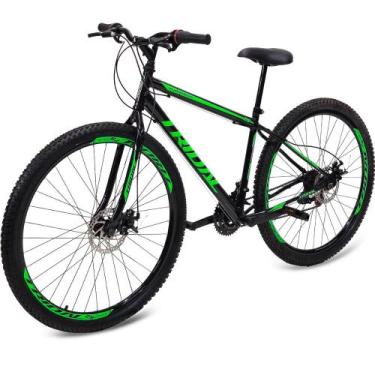 Imagem de Bicicleta Aro 29 MTB Aço 21 Marchas Freio a Disco Tridal Bike, Preto, 