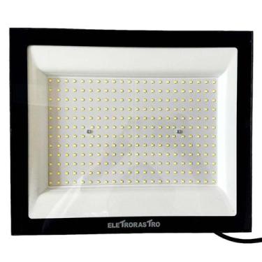 Imagem de Refletor Led 300W 6500K 30000Lm Preto Ip66 Bivolt Eletrorastro
