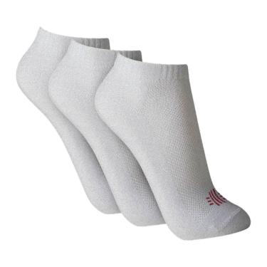 Imagem de Kit 3 Pares de Meias Soquetes Brancas Somellos Macia