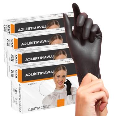 Imagem de Luva Nitrilica Preta sem pó c/ 400 unidades descartável (G)