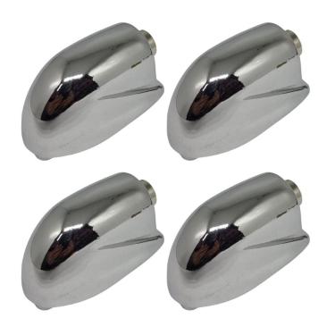 Imagem de Kit 4 Canoas Para Caixa Tom E Surdo Bateria 19.08 Cromada