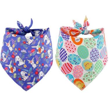 Imagem de Bandana para cães BoomBone Easter, pacote com 2 unidades para cães de 