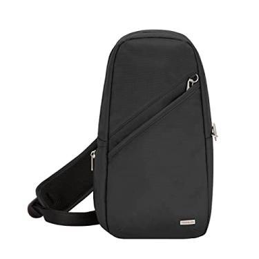 Imagem de Travelon Bolsa tiracolo clássica, At Classic Sling Bag, Preto, One Size